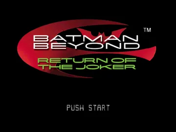 Batman Beyond - Return of the Joker (USA) screen shot title